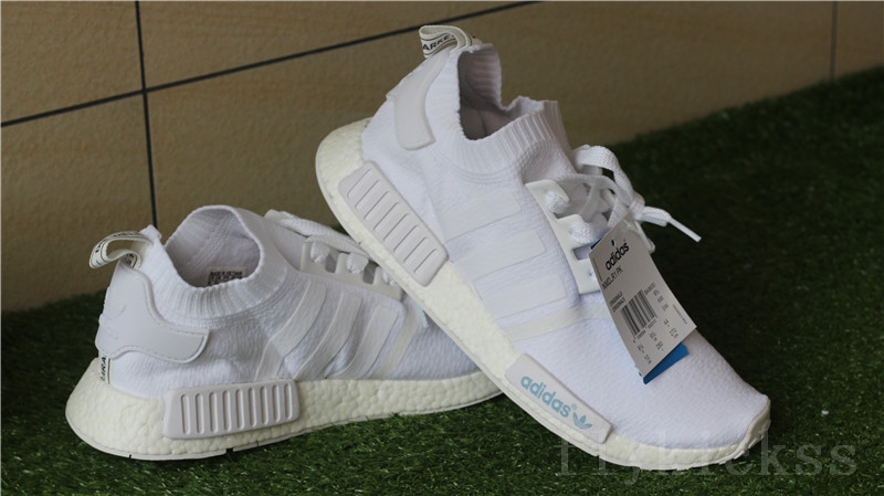 Real Boost Adidas NMD R1 Primeknit White